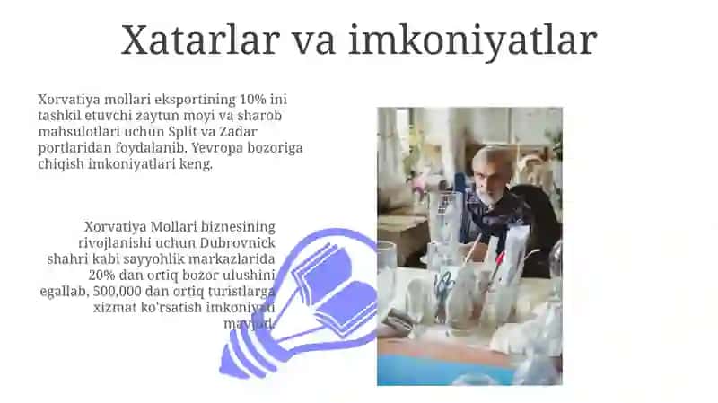 Chorva Mollari beznis gʻoyasi 3