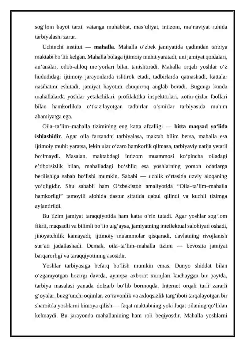 Oila-ta'lim-mahalla tizimi. 3