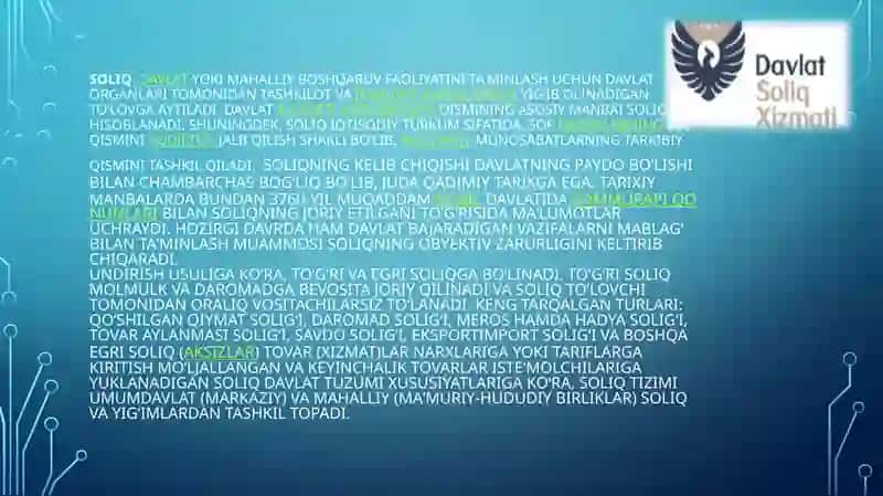 Davlat soliq xizmati organlari faoliyati 3