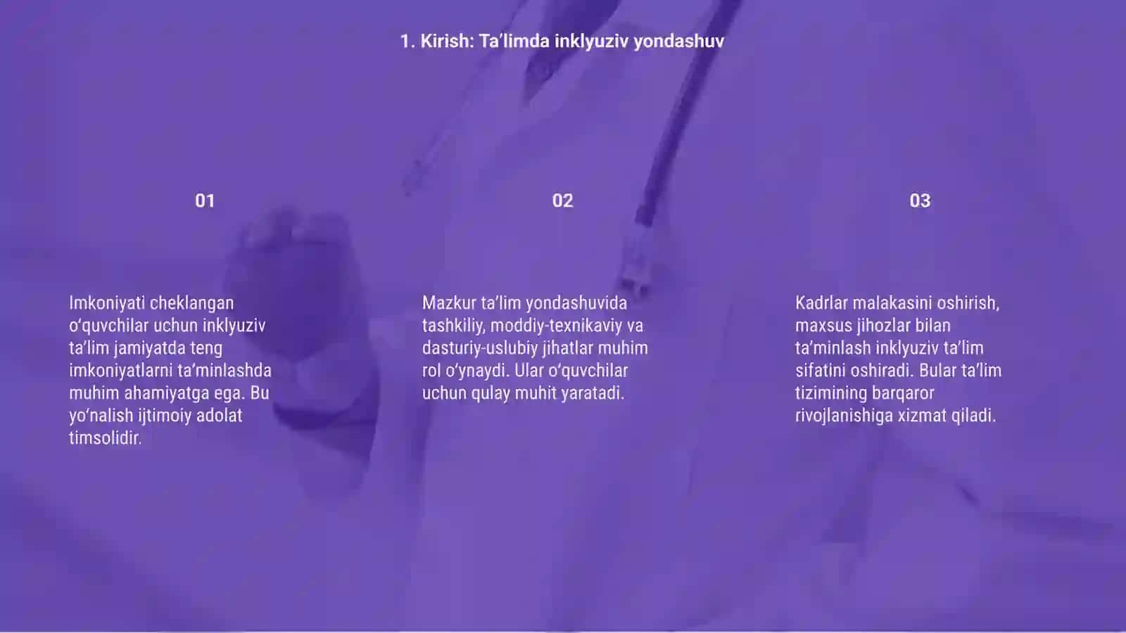 Imkoniyati Cheklangan O'quvchilar Uchun Taʼlim 3