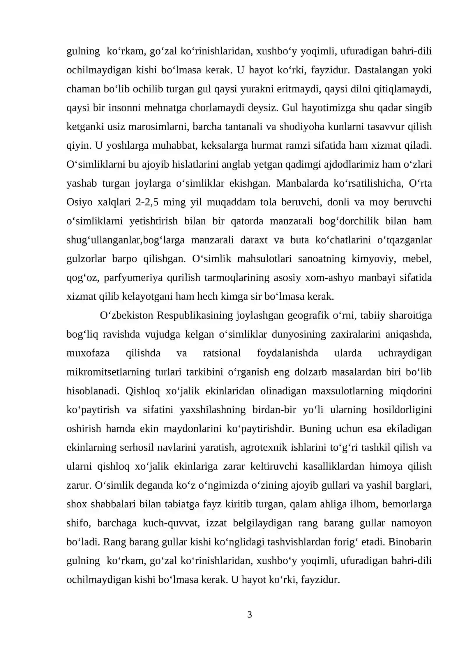 Yopiq urugʻlilar boʻlimining umumiy tavsifi. Asosiy belgilari, kelib chiqishi 3