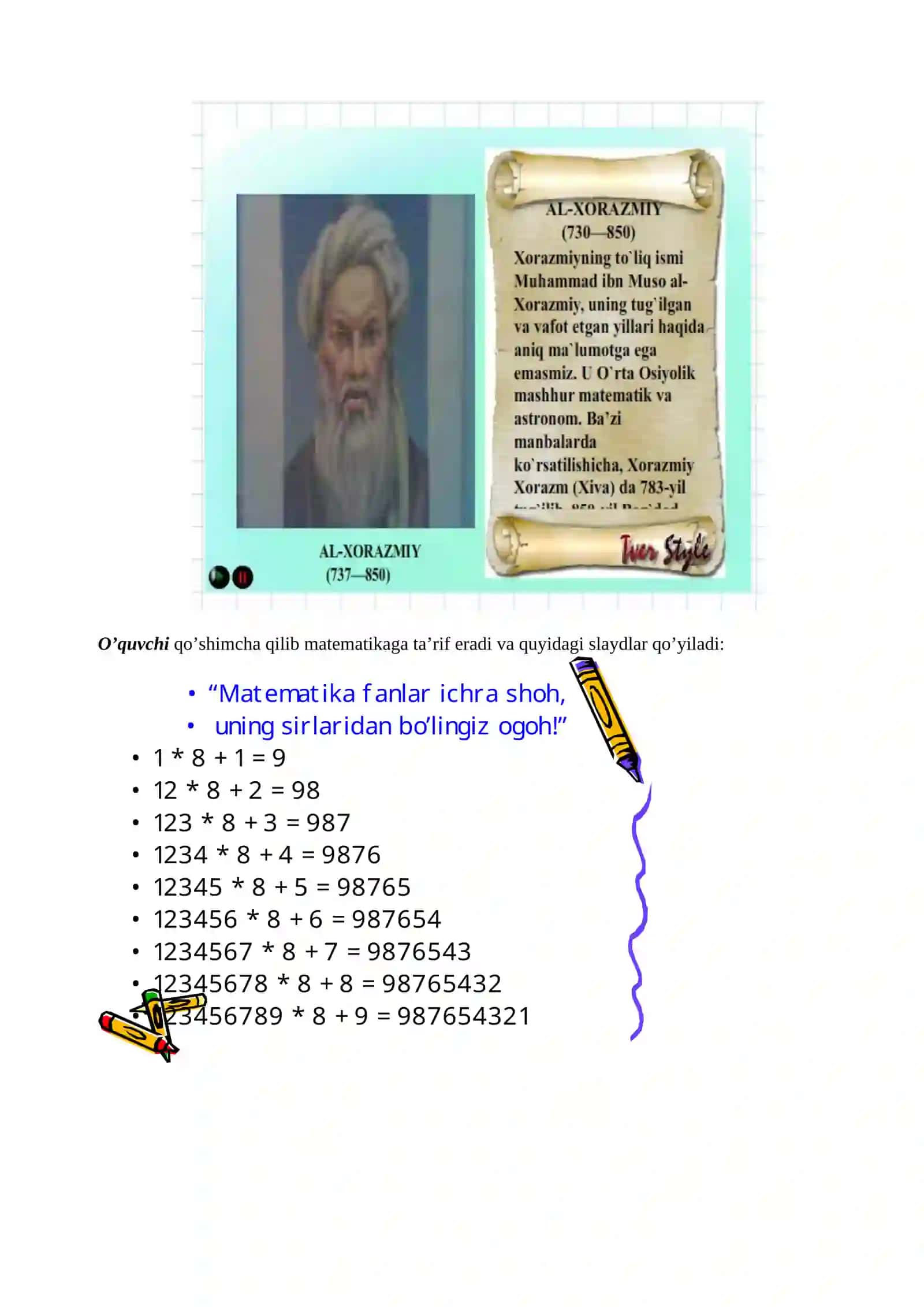 8-sinf Algebra ochiq dars ishlanma. Sonning moduli. Modul qatnashgan tenglama va tengsizliklar 3