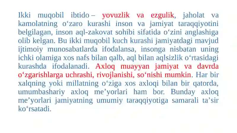 Axloq va qadriyatlar falsafasi 3