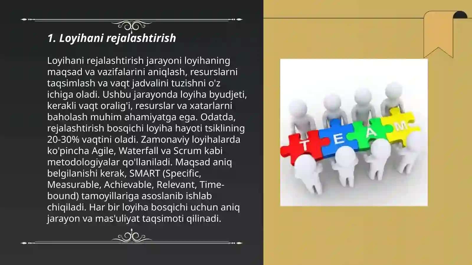 Loyihani rejalashtirish 3