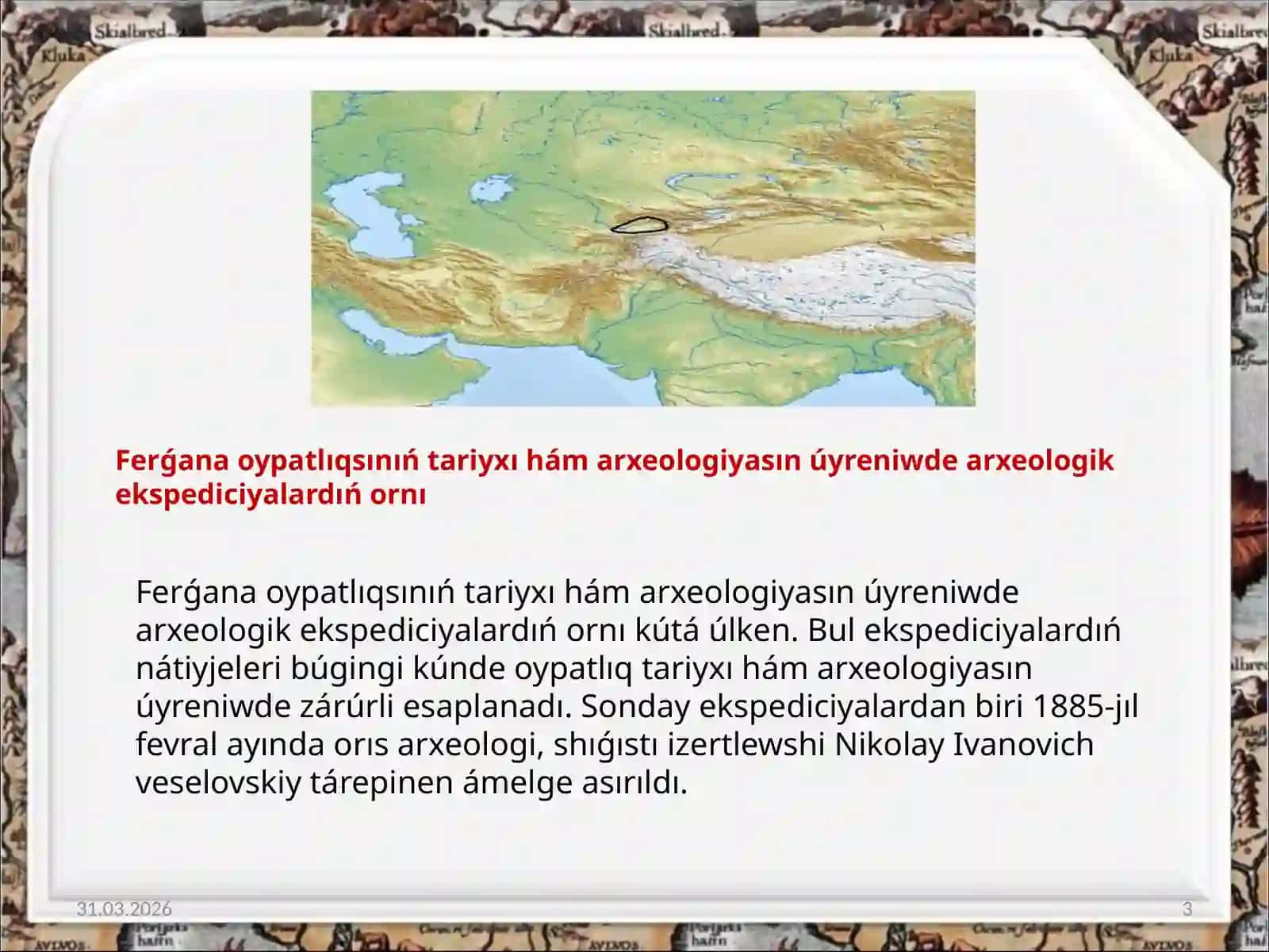 Áyyemgi Ferǵananıń antik dáwir estelikleri 3
