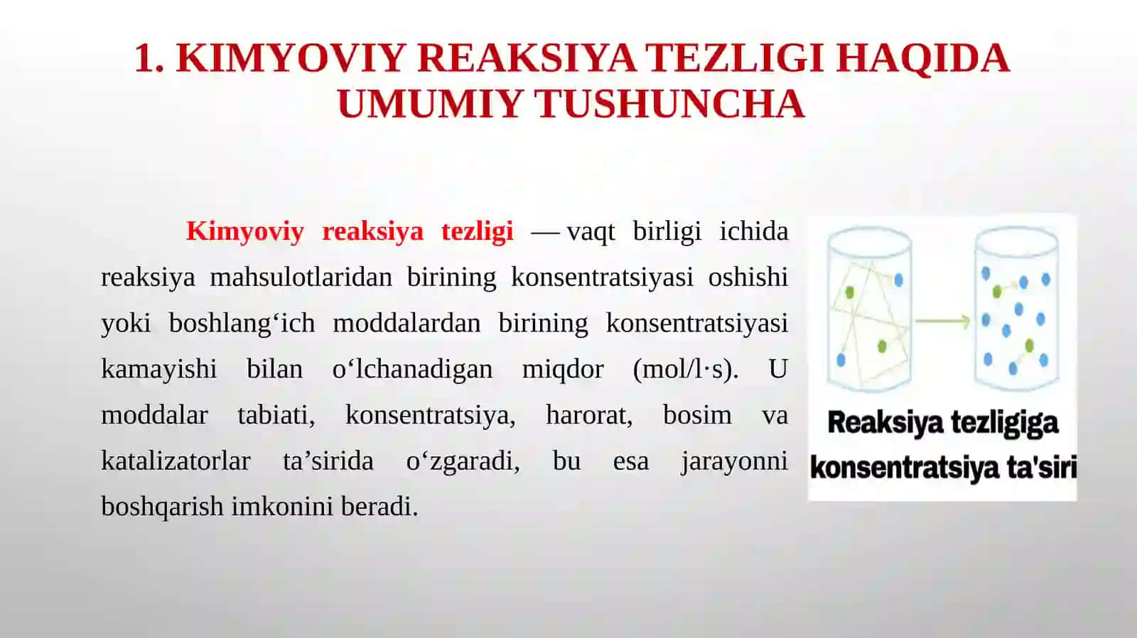 Kimyoviy Kinetika va Kataliz 3