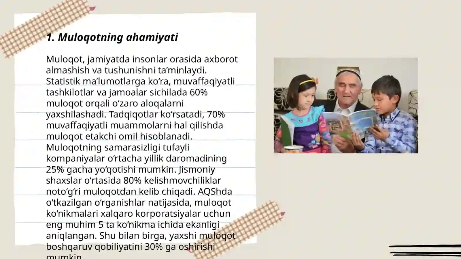 Kattalar va bolalar o'rtasidagi muloqot 3