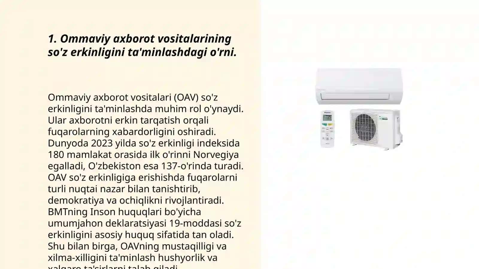 Ommaviy axborot vositalarining so'z erkinligini ta'minlashdagi o'rni 3