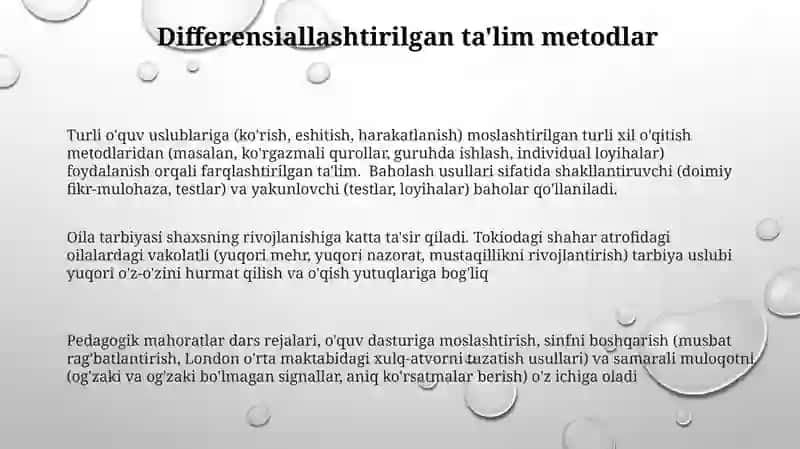 Oila tarbiyasivaunishaxskamolotidagi oʻrni 3
