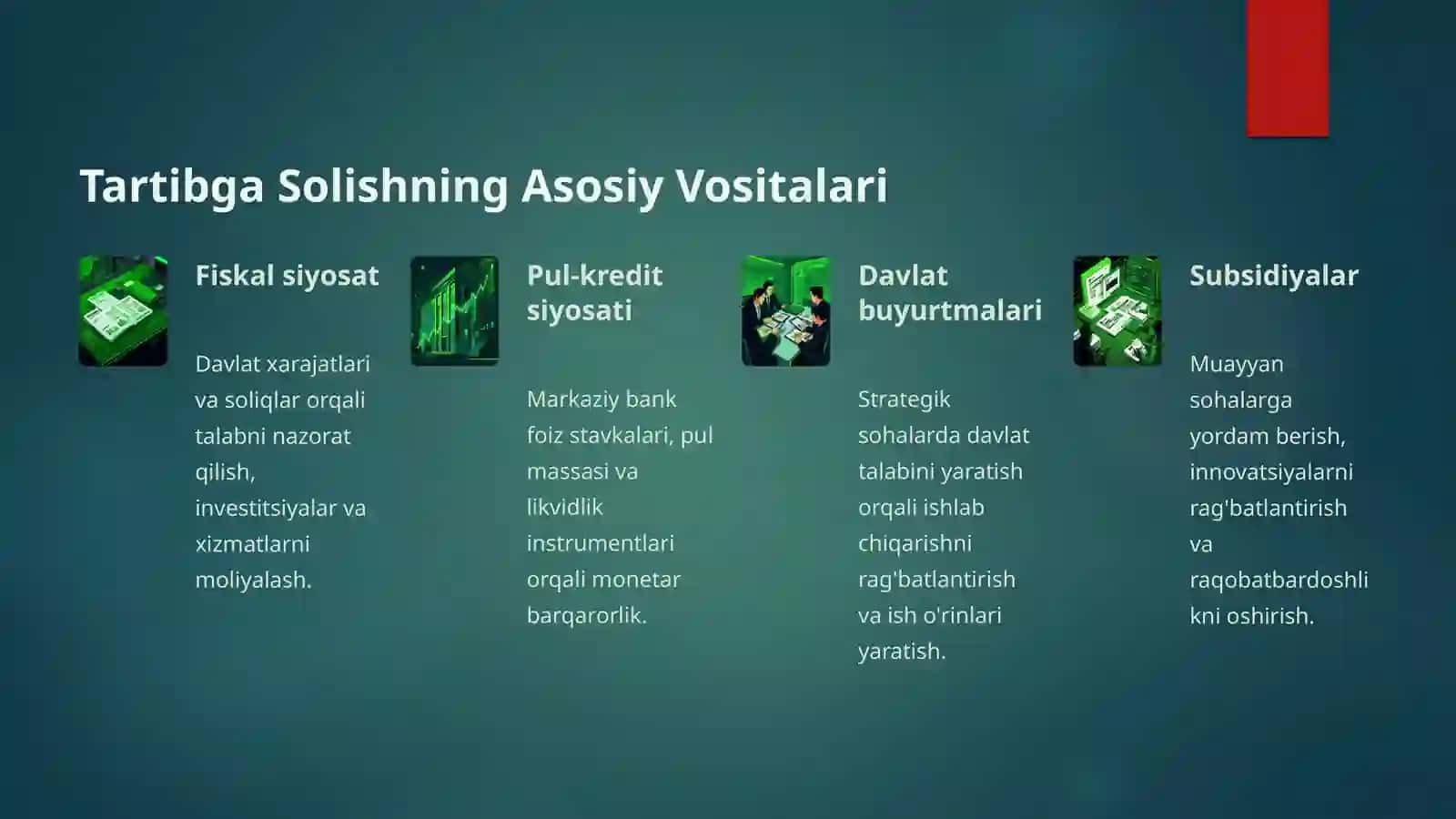 Iqtisodiyotni Davlat Tomonidan Tartibga Solish Vositalari va Usullari 3
