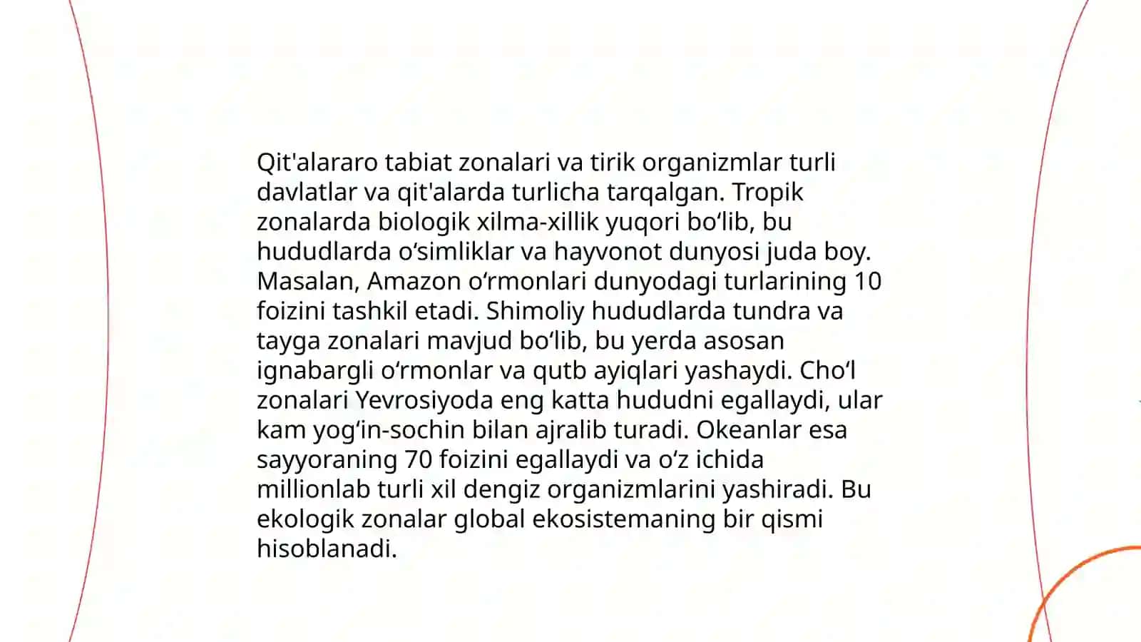 Sattarova Tamannoning biogeografiya fanidan tayyorlagan mustaqil ishi 3