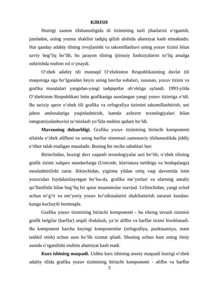 GRAFIKA YOZUV TIZIMINING BIRINCHI KOMPONENTI 3