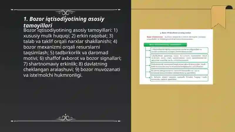 Bozor iqtisodiyotining mazmuni va amal qilishi 3