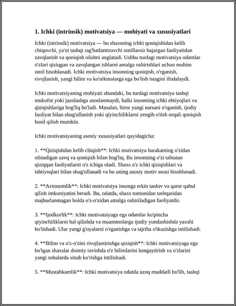 MOTIVACIYANING ASOSIY TURLARI VA RIVOJLANISH BOSQICHLARI 3