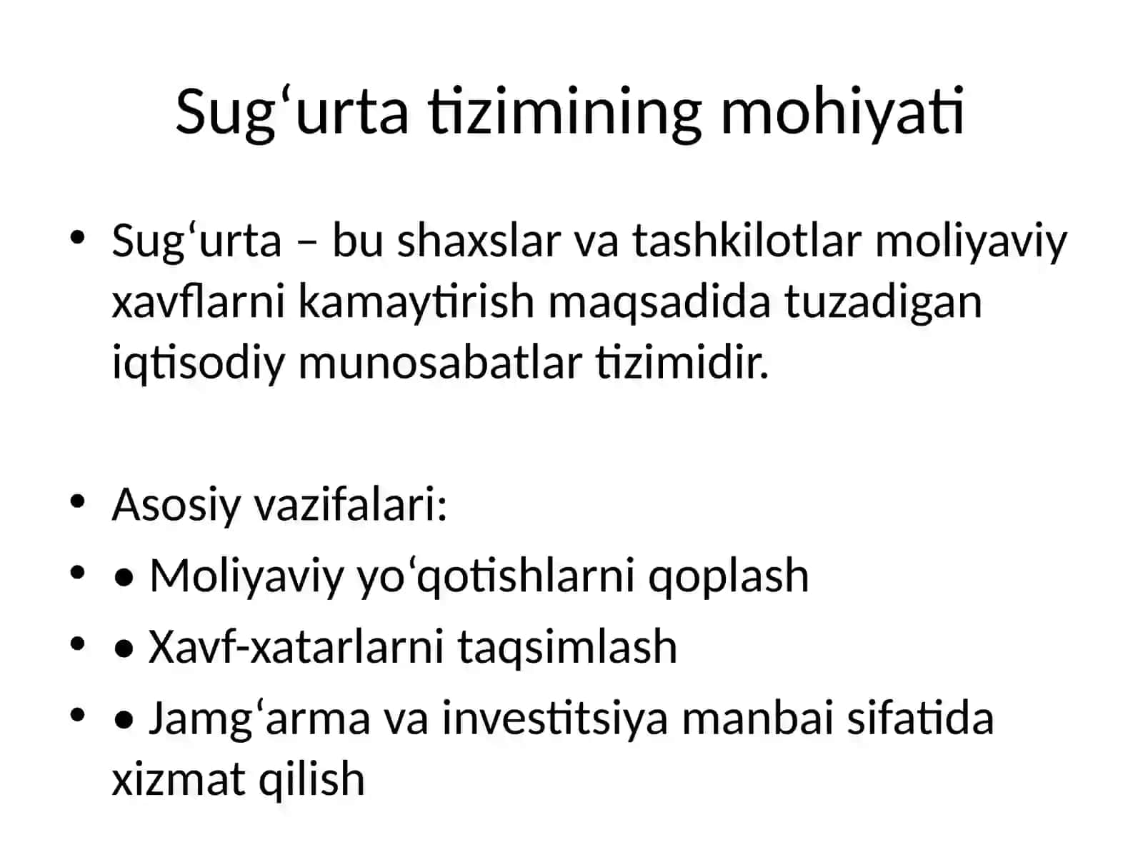 Sug‘urta kompaniyalaridagi muammolar: tahlil va sintez 3