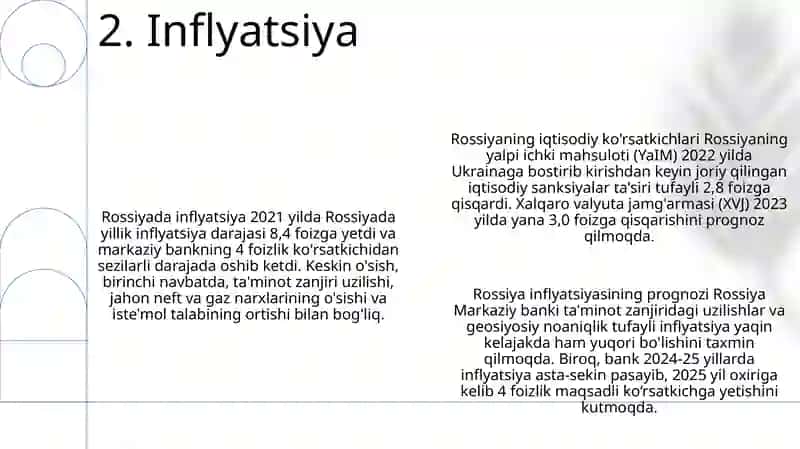 Rassiya Davlatining Iqtisodiy KoʻRsatkichlari 3
