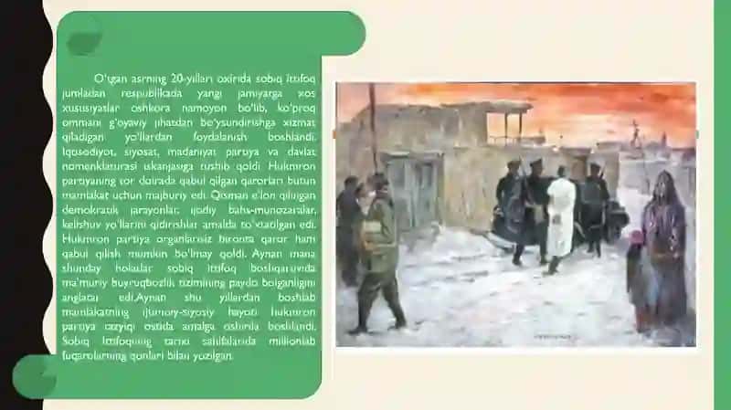 O'ZBEKISTONDA XX ASRNING 40-YILLARI IKKINCHI YARMI VA 60-YILLARIDA YANGI MAFKURAVIY KOMPANIYALAR HAMDA YOZUVCHI VA OLIMLARNING QATAG`ON QILINISHI 3