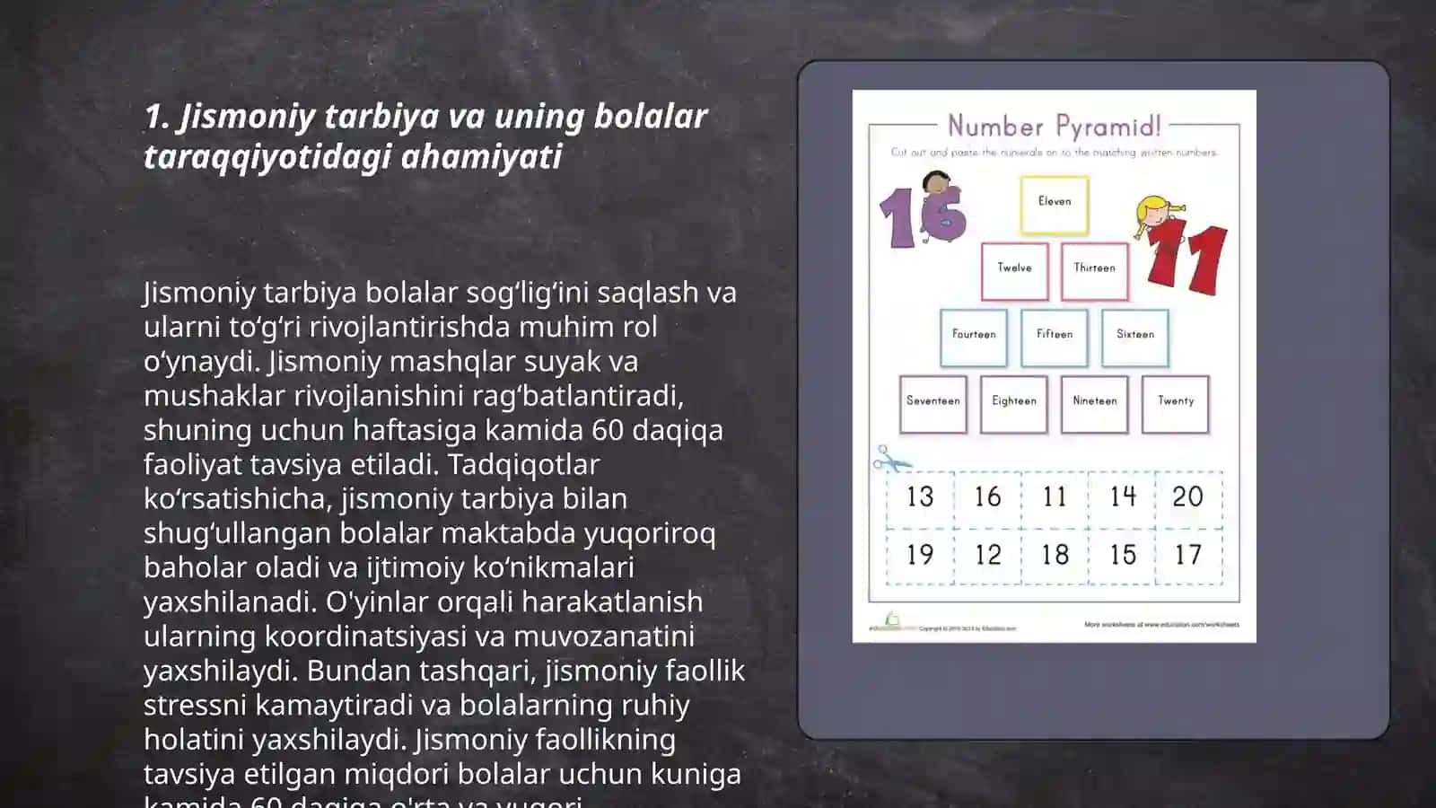 Maktabgacha yoshdagi bolalar uchun sport oʻyinlari 3