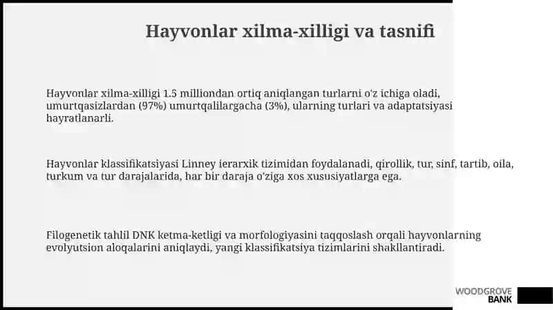 Hayvonot dunyosi va tabiatdagi oʻrni 3