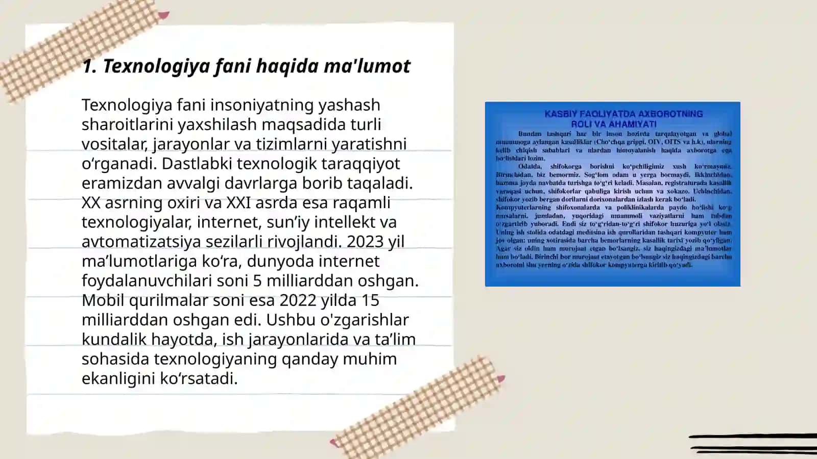 Texnologiya fanini o'qitishda innovatsion texnologiyalardan foydalanish 3
