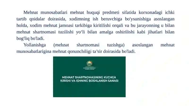 Mehnat huquqiy munosabatlar 3