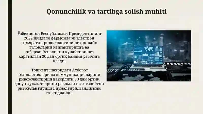 Raqamli iqtisodiyotning Oʻzbekistondagi rivojlanishi 3