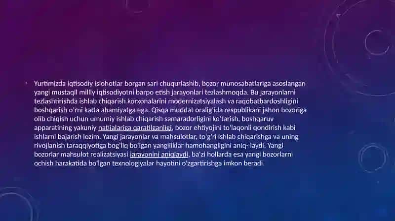 Ishlabchiqarish va Innovatsion texnologiyalar 3