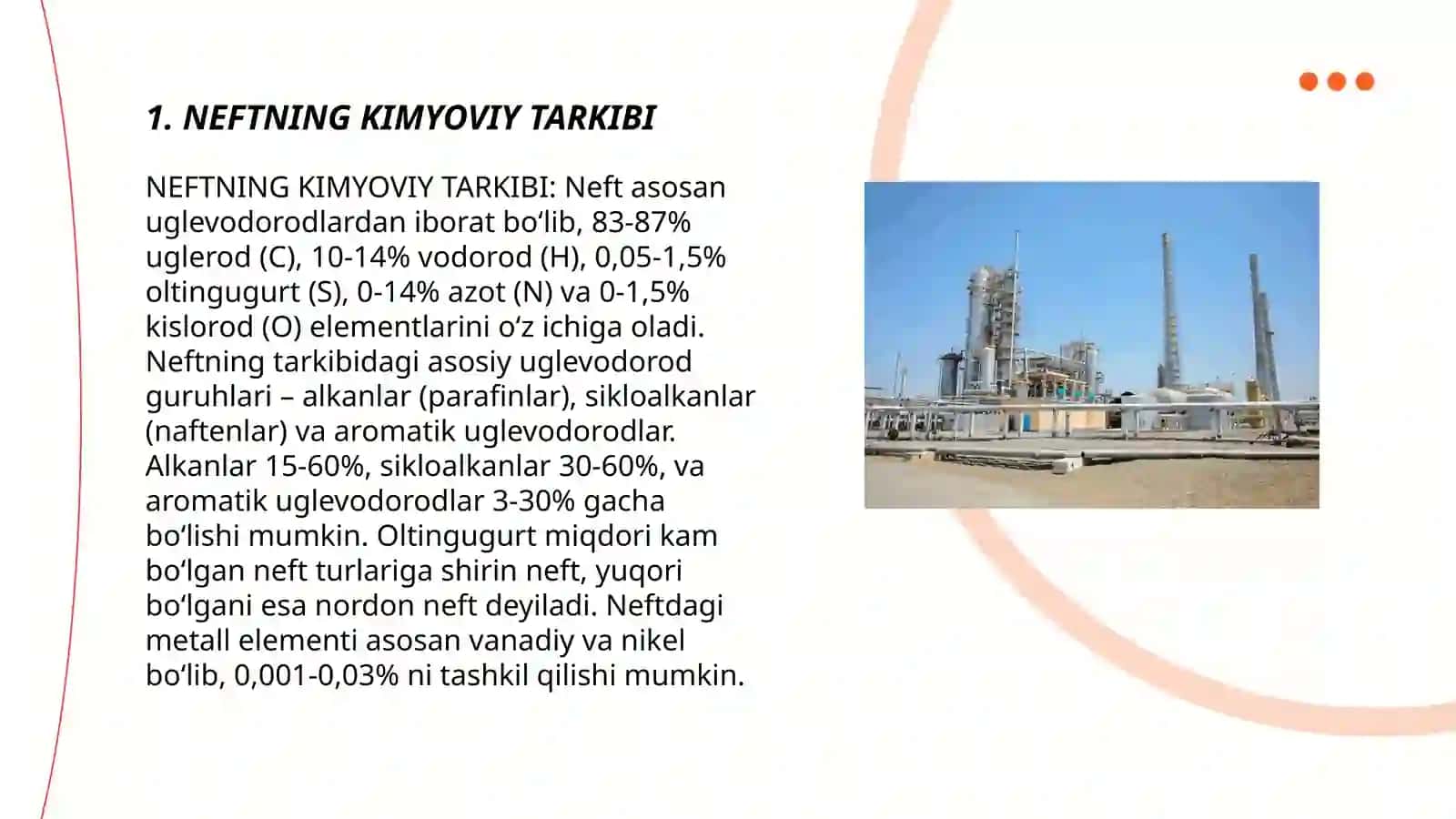 NEFTNING KIMYOVIY TARKIBI 3
