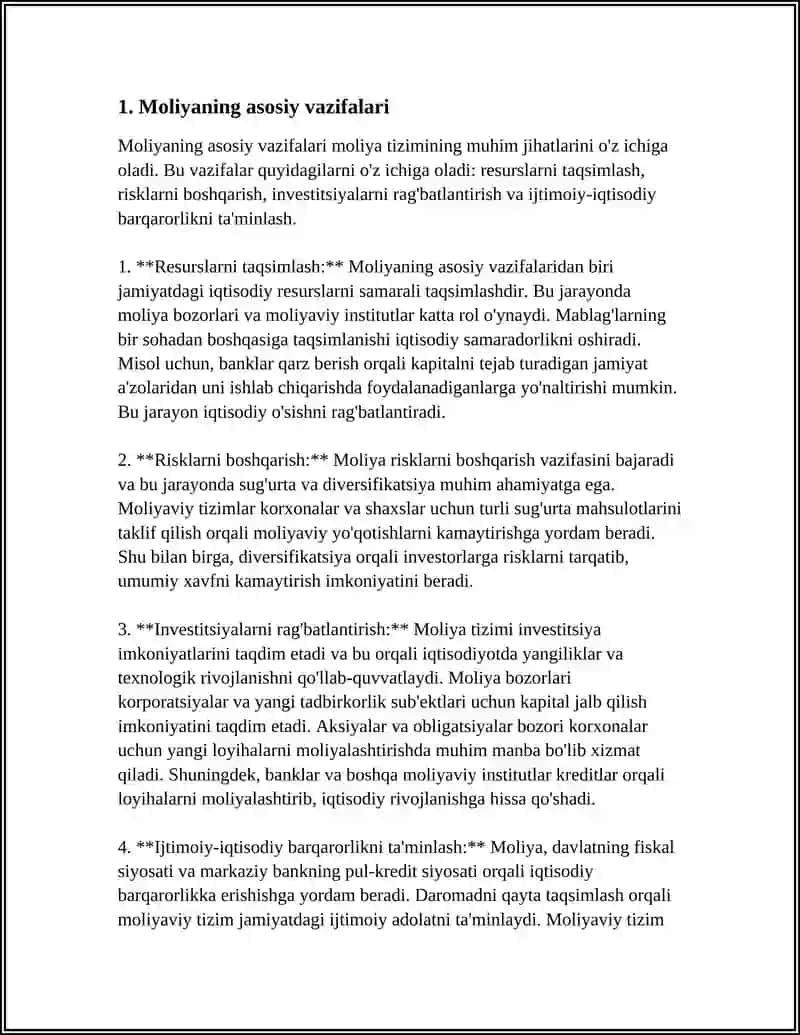 MOLIYANING IJTIMOIY-IQTISODIY MOHIYATI 3