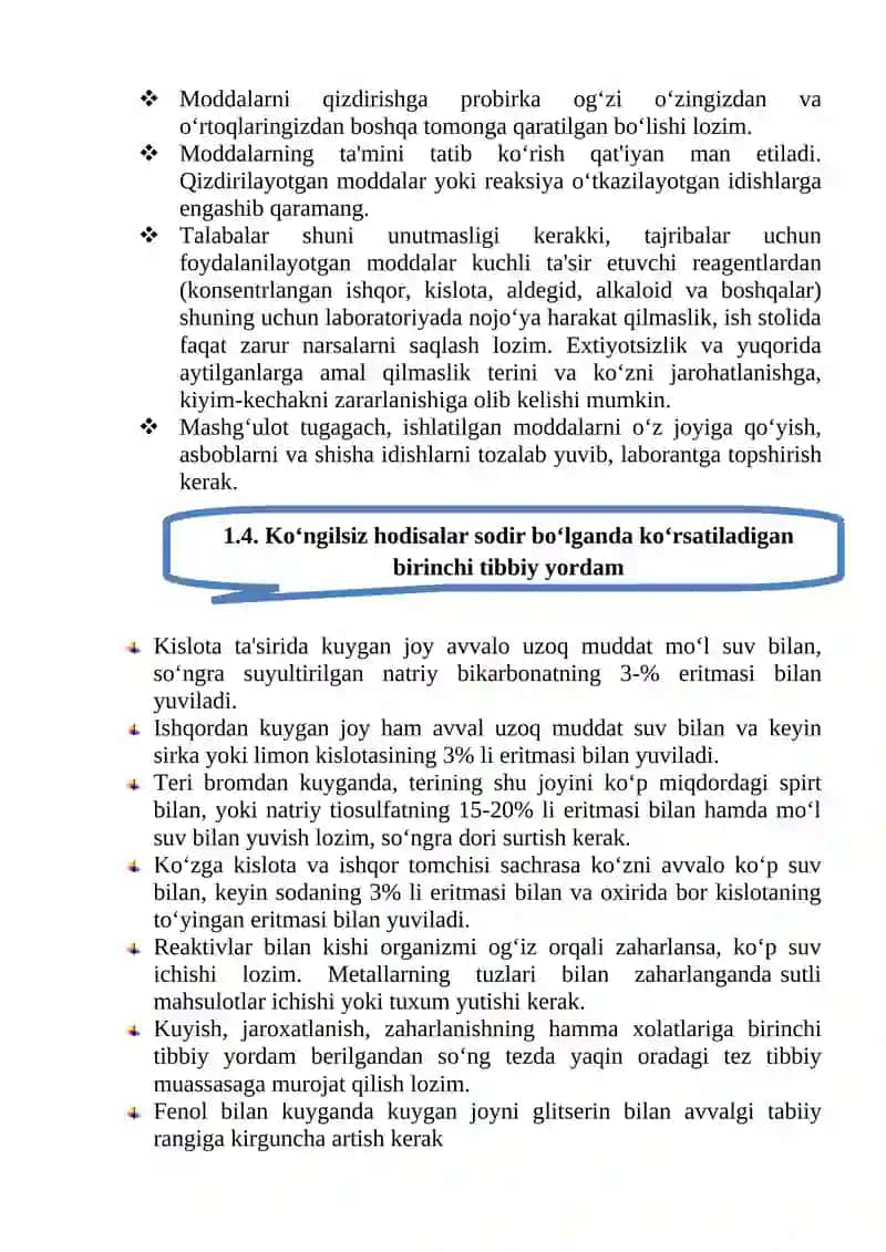 ORGANIK KIMYО LABARATORIYАSIDA FOYDALANILADIGAN ASBOB USKUNLAR 3