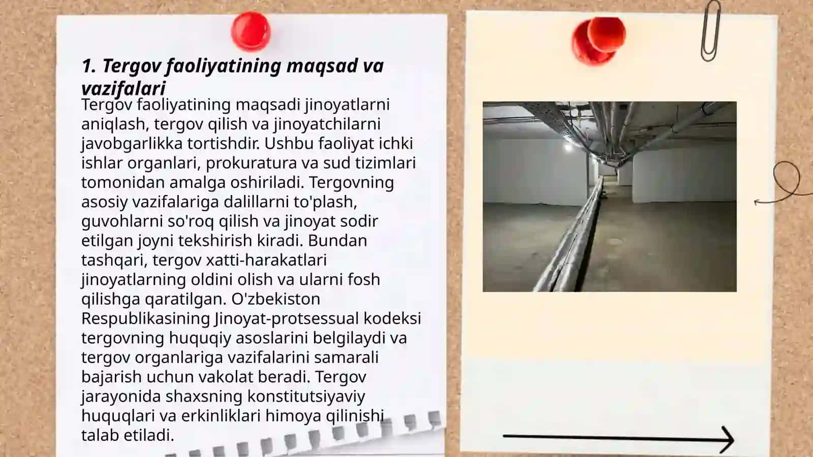 Tergov Faoliyatini amalga oshirish ussulari 3