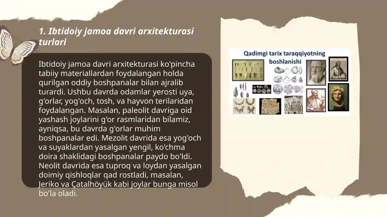 Ibtidoiy jamoa davri arxitekturasi 3
