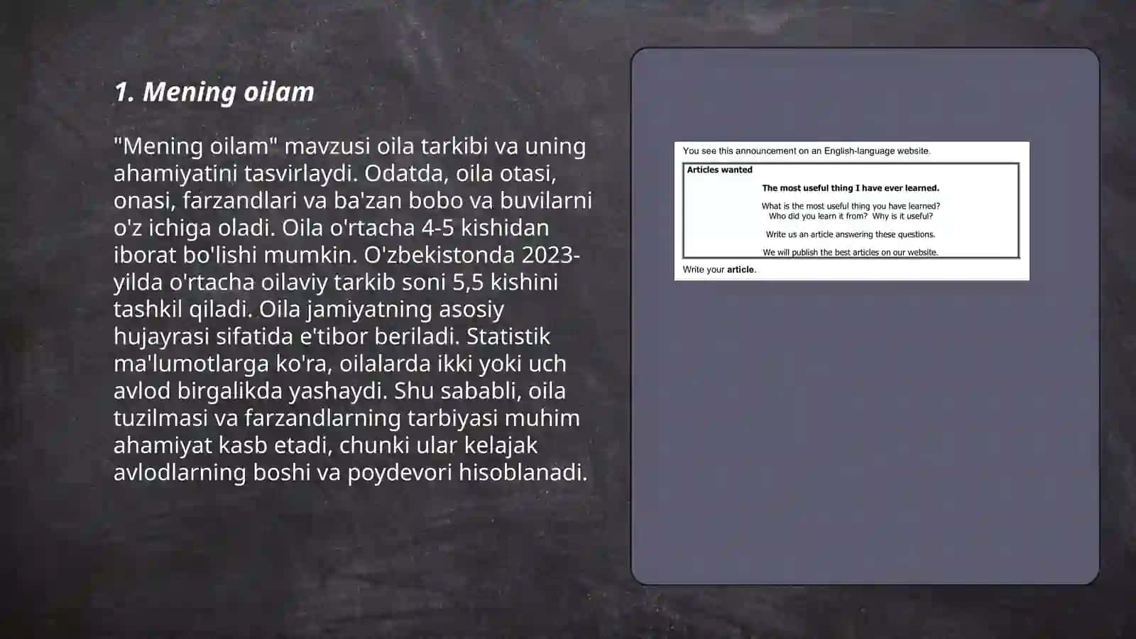 Mening oilam 3