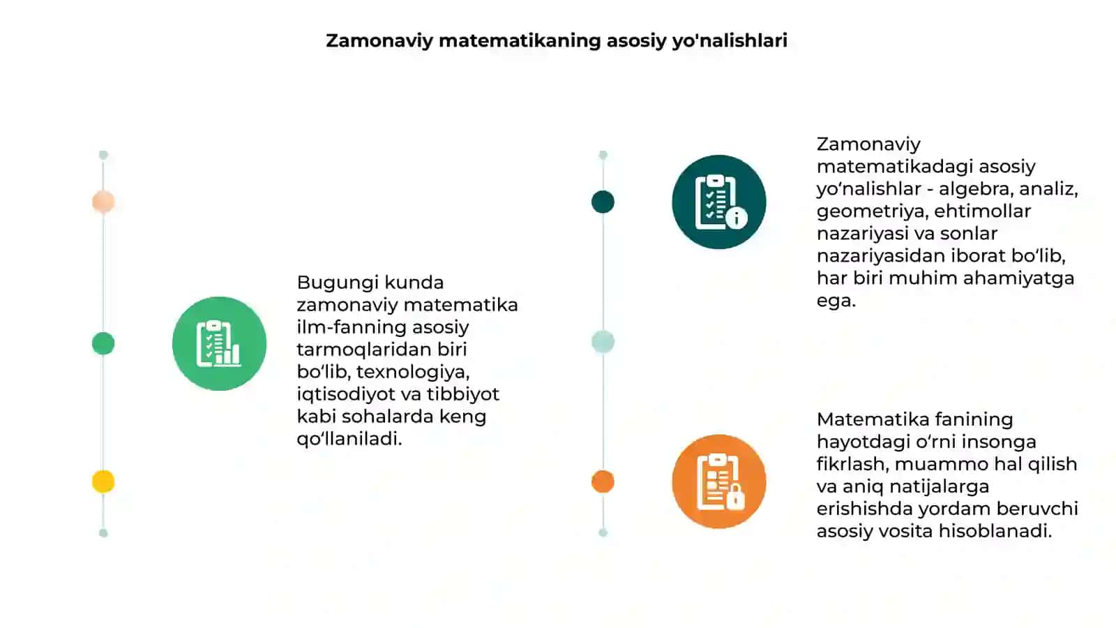 Bugungi zamonaviy matematika va matematika fanining hayotdagi oʻrni 3