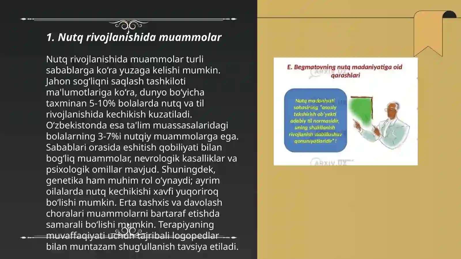 Nutq kamchiligiga ega bo'lgan bolalar uchun maxsus muasasalar tizimi 3