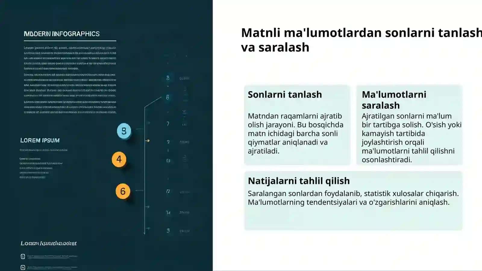 Matndan sonlarni topish va tahlil qilish 3