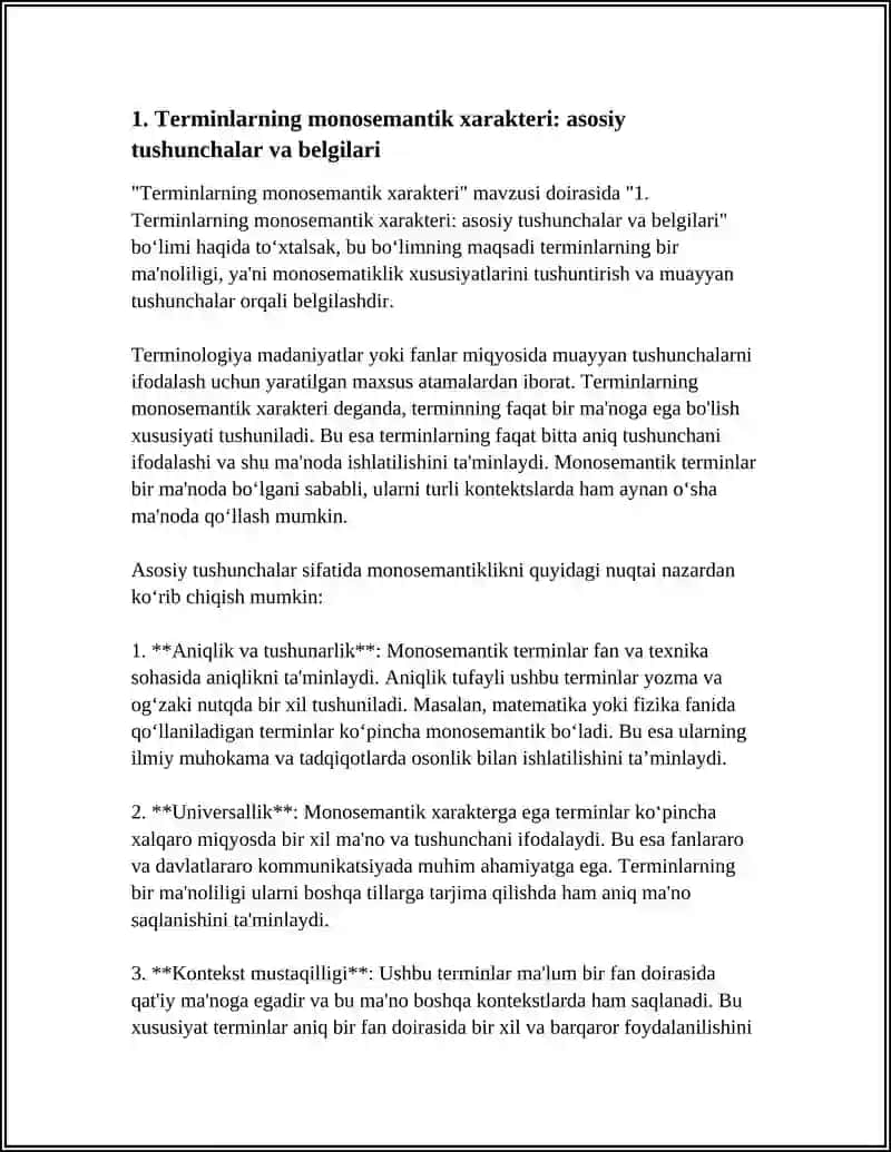 TerminlARNING MONOSEMANTIK HARAKTERI 3