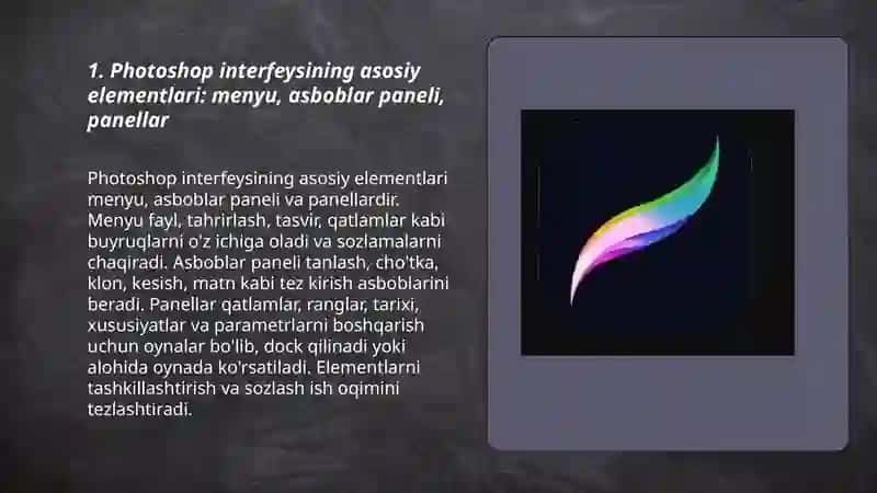 Photoshop interfeysi 3