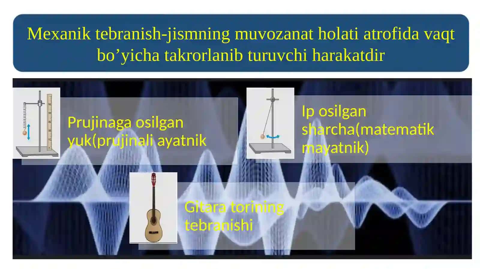 Mexanik tebranishlar va to’lqinlar 3