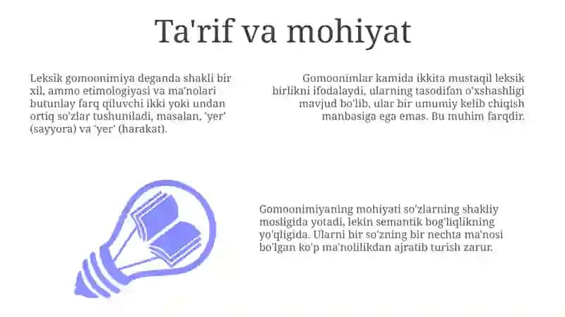 Leksik Homonimiya: Ta'rif, Turlari va Sabablari 3