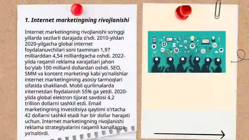 Internet marketingni mohiyati marketing rivojlanishi Va tarixi 3