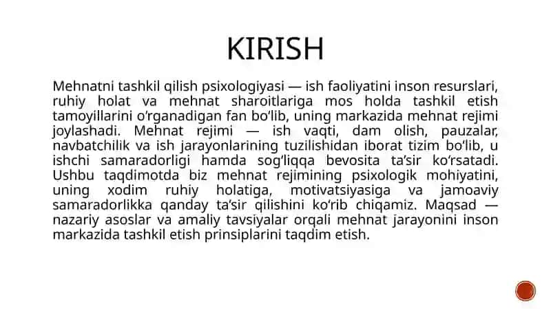 Mehnatni tashkil qilish psixologiyasi 3