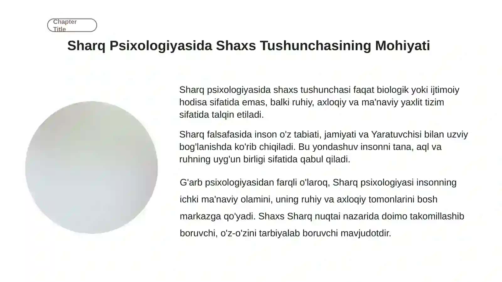 Sharq Psixologiyasida Shaxs Muammosi 3