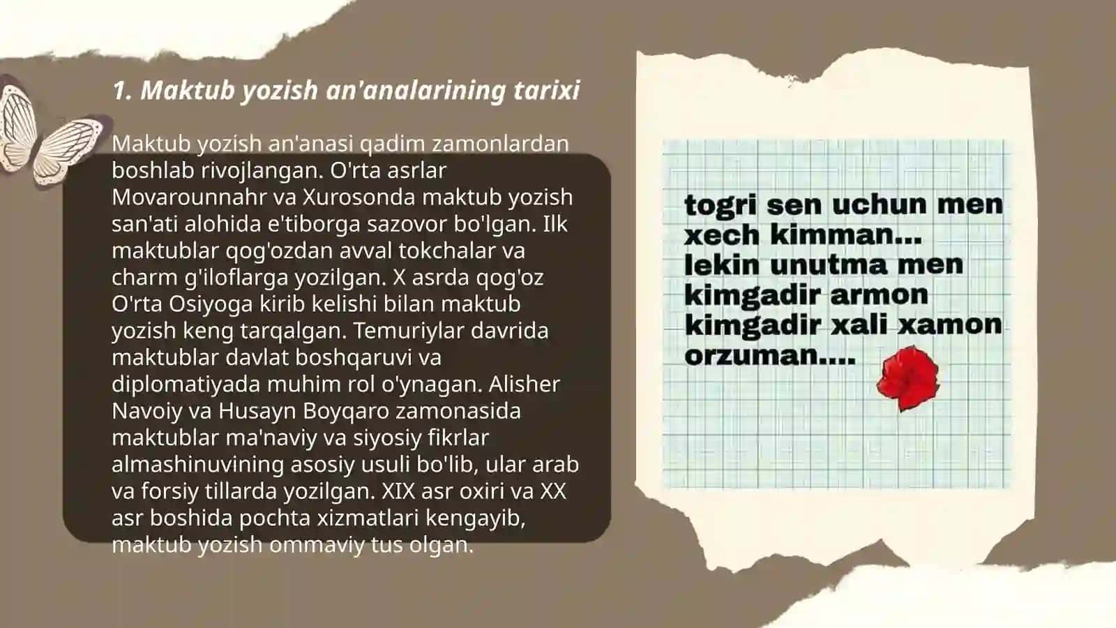 Maktub yozish ma'daniyatining oʻziga xos xususiyatlari 3