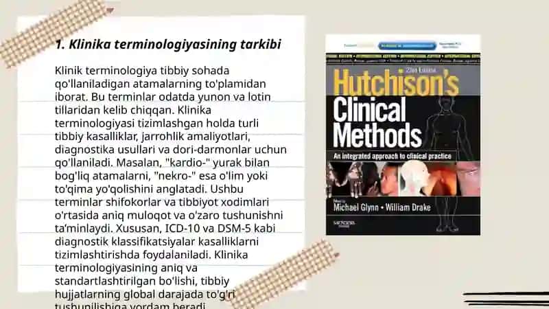 Klinik terminologiyaga kirish. Klinik atamalar yasash usullari 3