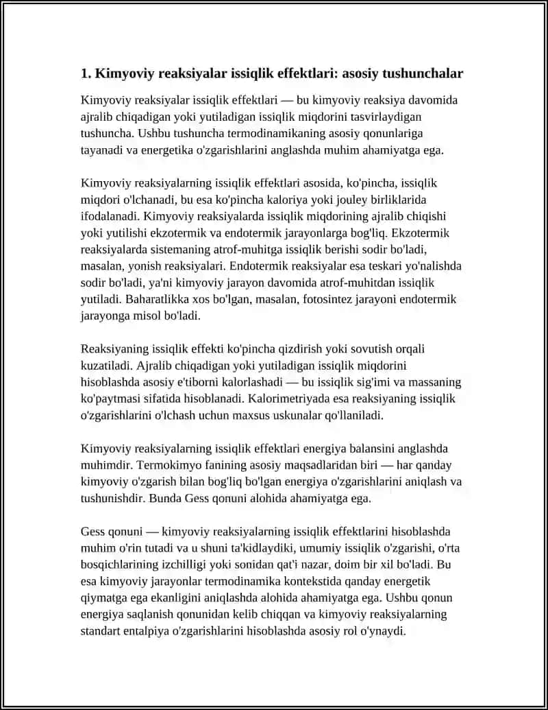 KIMYOVIY REAKSIYALARNING ISSIQLIK EFFEKTLARI 3