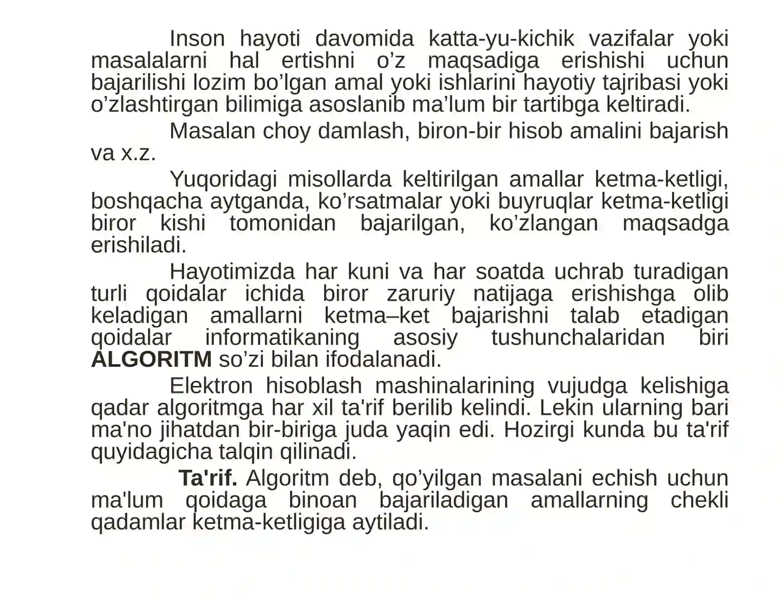 Algortm va dastur tushunchalari 3