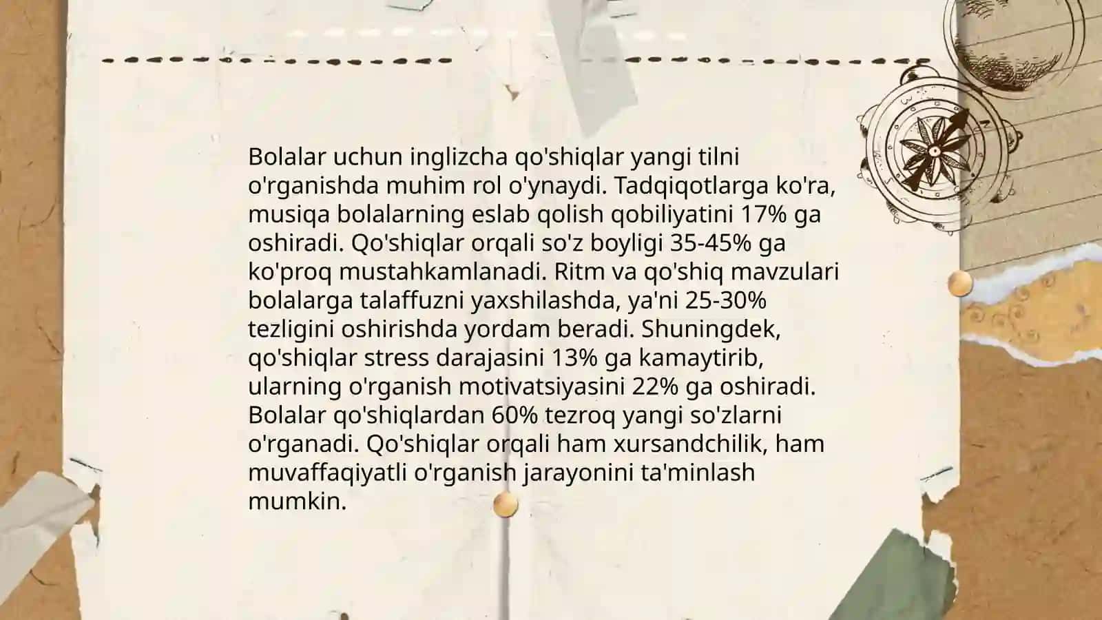 Bolalarda ingliz tilini rivojlantirishda qo'shiqlar va raqslarning ahamiyati 3