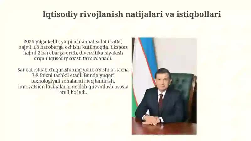 Oʻzbekiston Respublikasi prezidentining Oliy Majlis va Oʻzbekiston xalqiga Murojaatnomasi 2026-yil 3