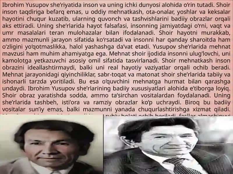 Ibrohim Yusupov sherlar tahlili 3
